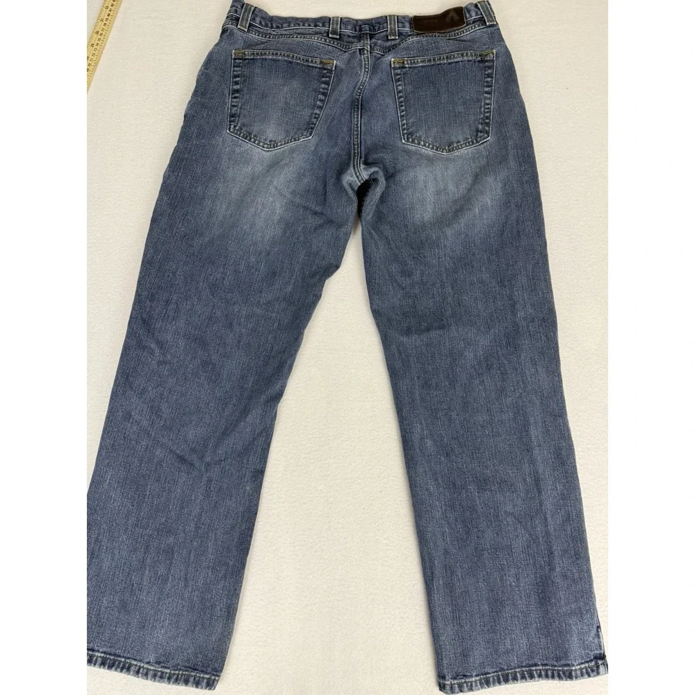 Perry Ellis America Blue Jeans Mens 35 x 31‎ Straight Leg Denim Casual Work